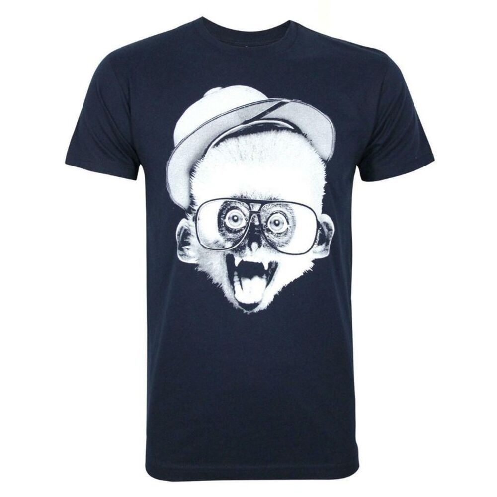 Goodie Two Sleeves Mens Let�'s Go Bananas T-Shirt / Navy/White